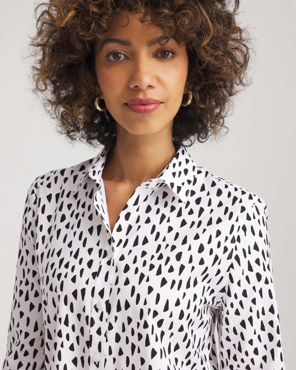 Chico's No Iron™ Polka Dot Shirt