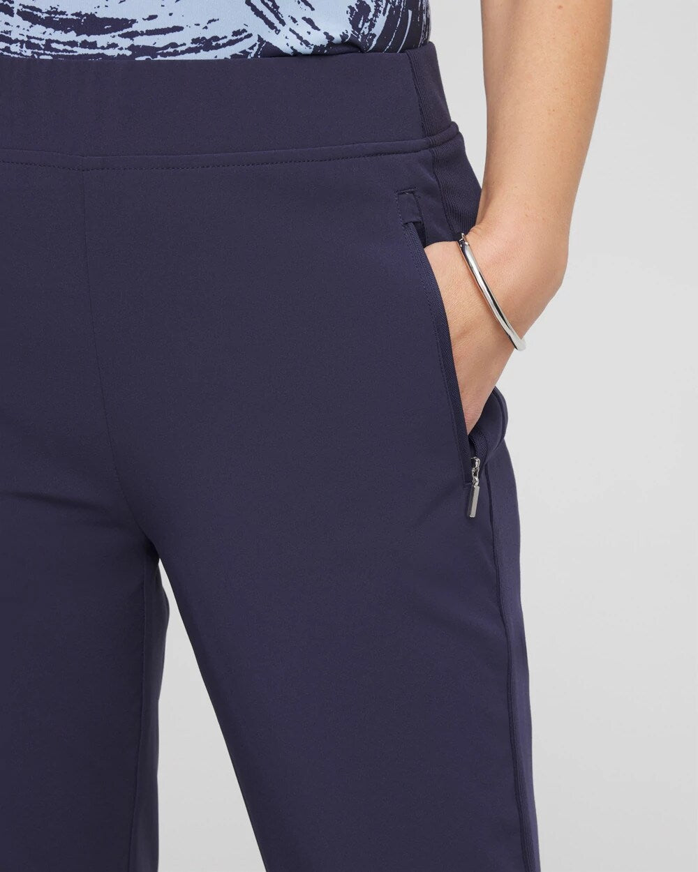Chico's Zenergy® UPF Rib Mix Ankle Pants