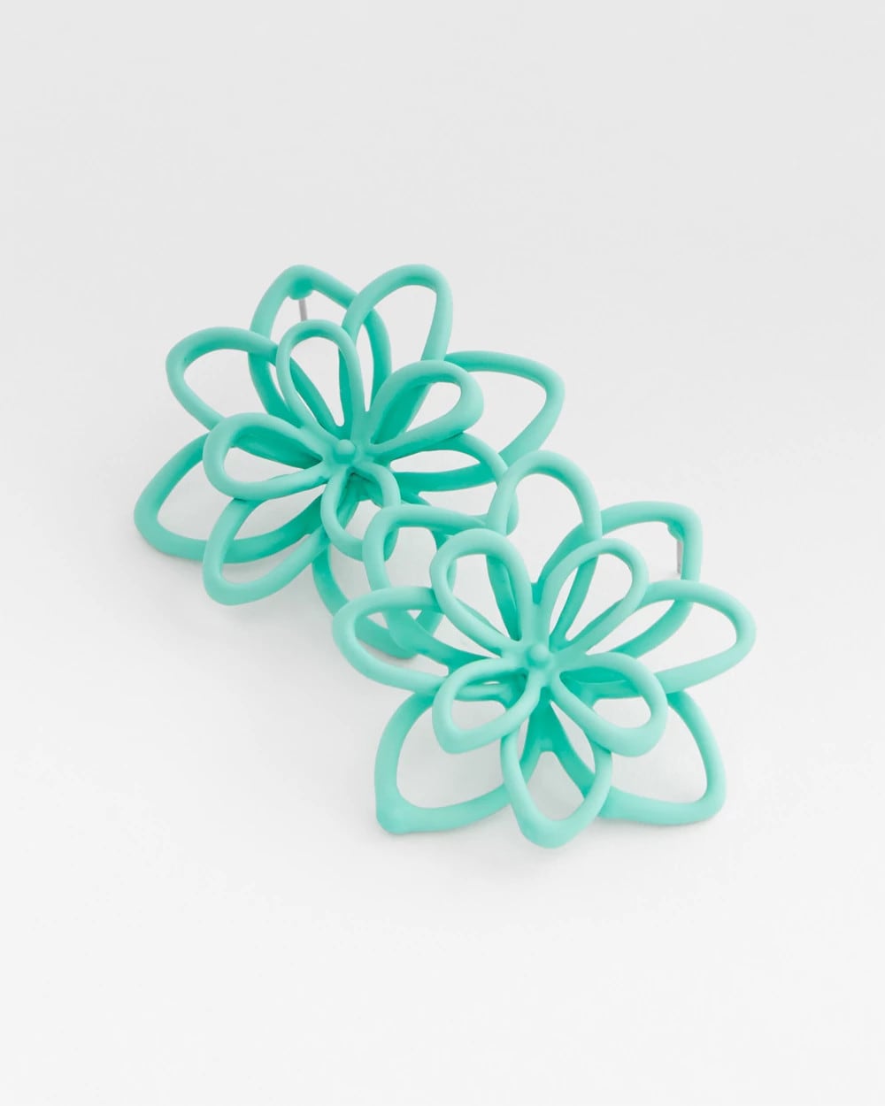 Chico's No Droop™ Teal Flower Stud Earrings