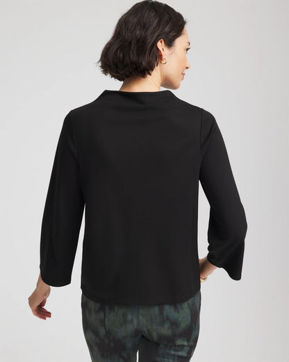 Chico's Embellished Structured Top