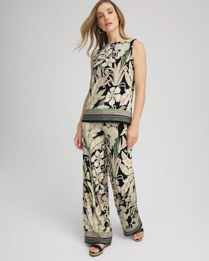 Chico's Travelers™ Island-Motif Side-Slit Tank