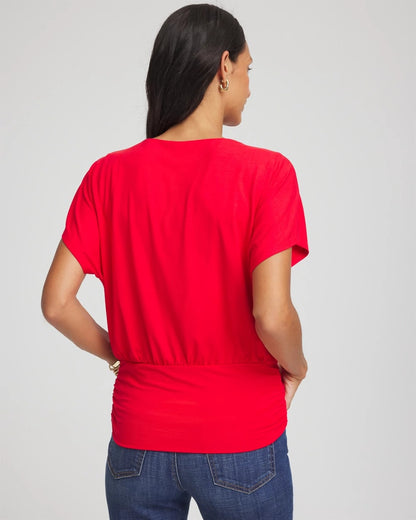 Chico's Touch of Cool™ Ruched Banded Hem Top