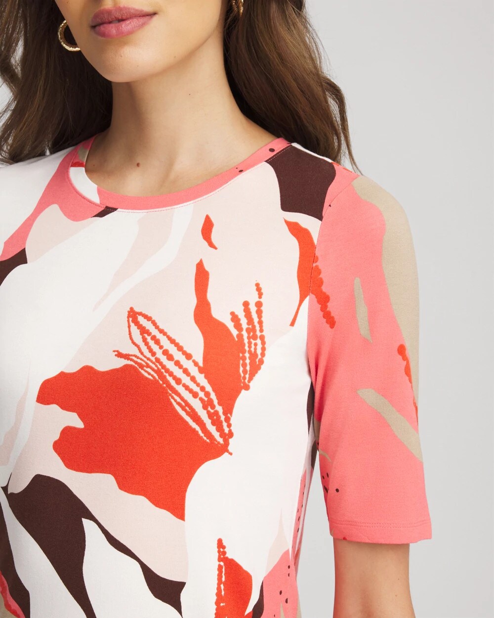 Chico's Touch of Cool™ Elbow-Sleeve Perfect Tee