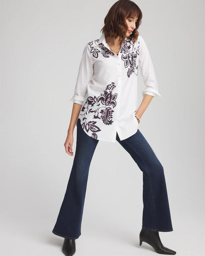 Chico's No Iron™ Floral Stretch Tunic