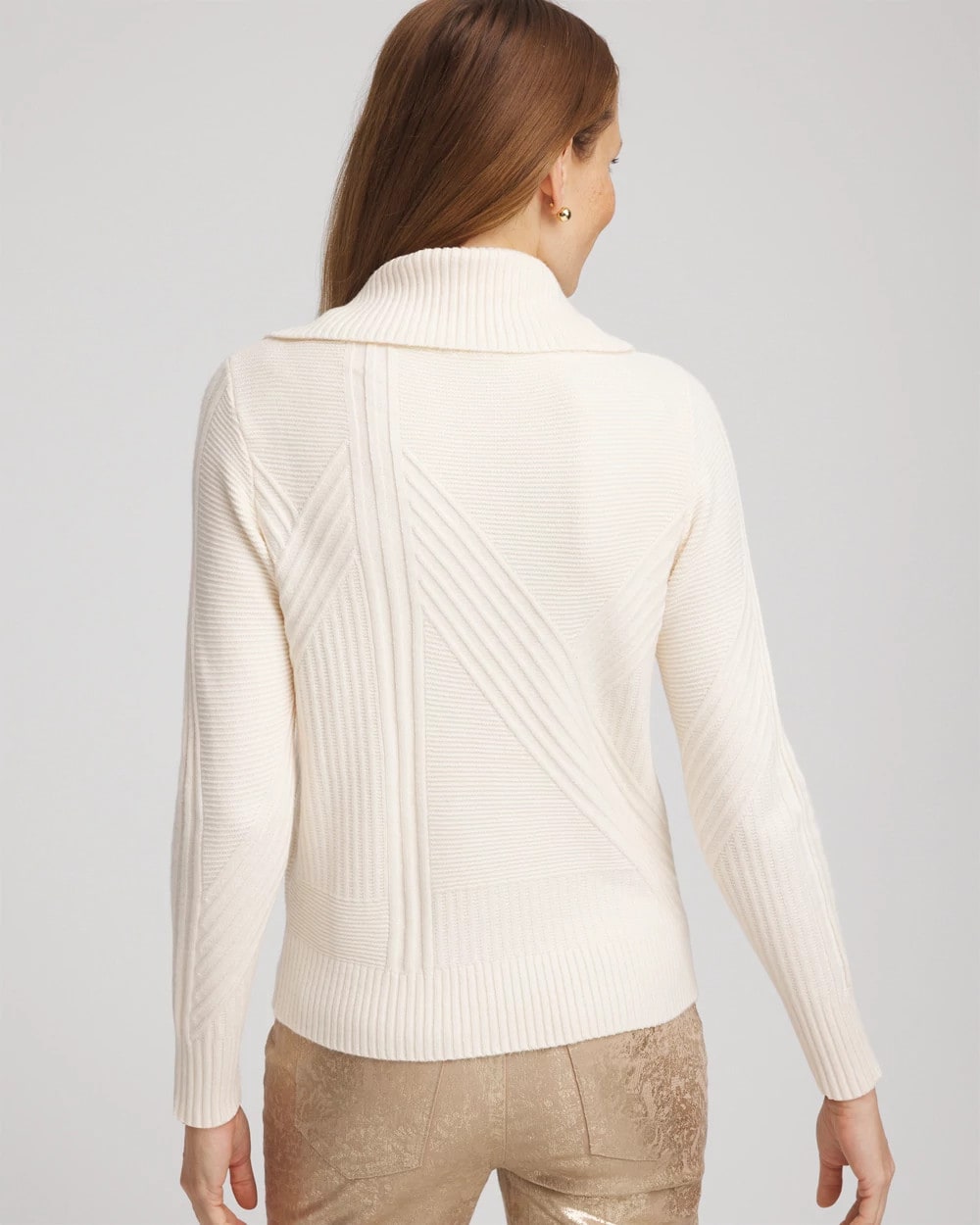 Chico's Ribbed Cowlneck Sweater