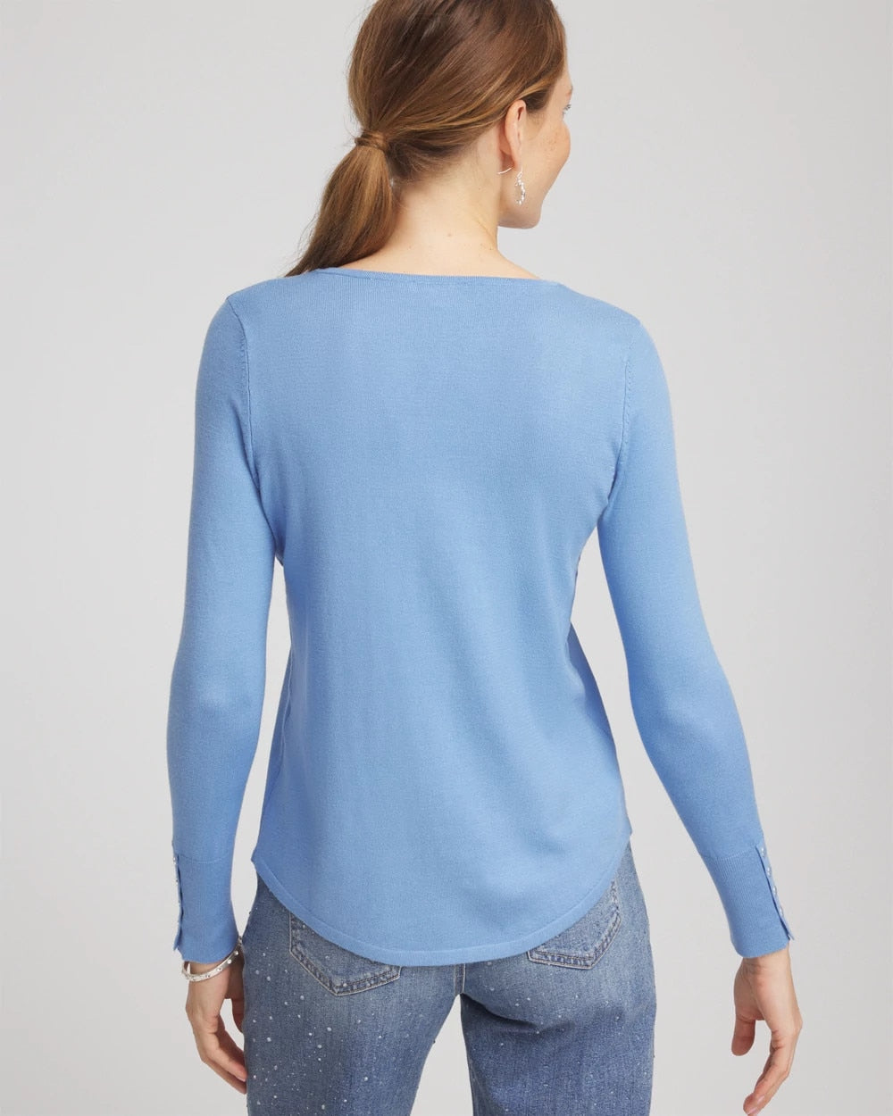 Chico's Ella V-Neck Pullover Sweater