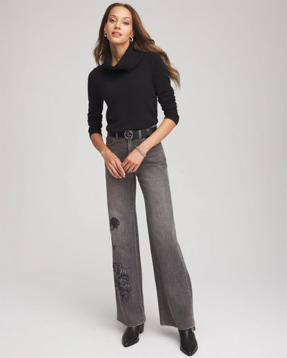 Chico's Cowlneck Cashmere Pullover Tunic