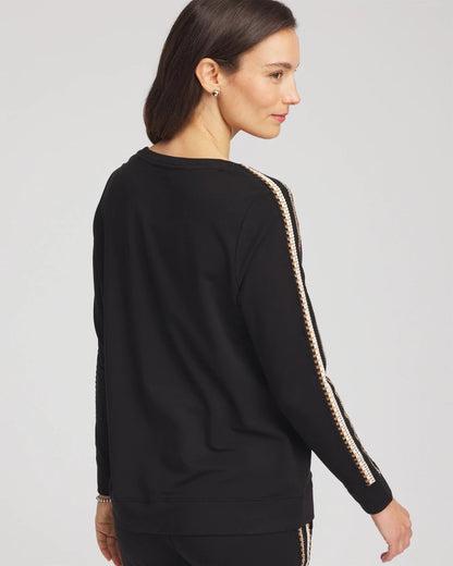 Chico's Zenergy® Lattice-Trim Pullover Top