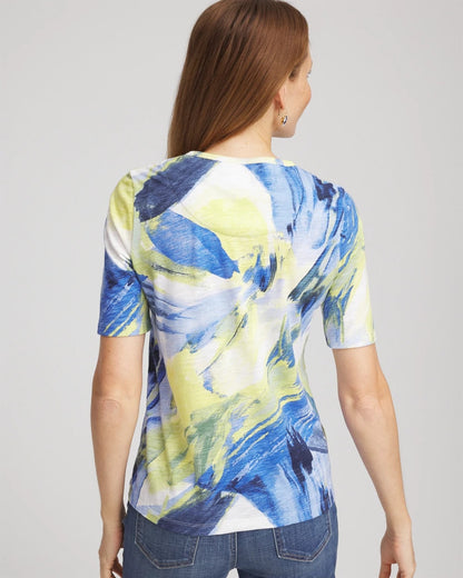 Chico's Slub Short Sleeve Tee