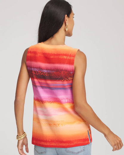 Chico's Rio Sunset Sleeveless Tank