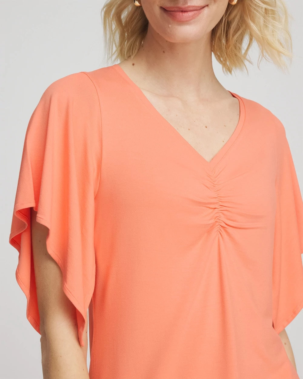 Chico's Touch of Cool™ Handkerchief-Sleeve V-Neck Tee