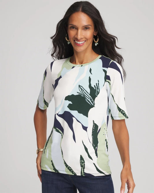 Chico's Touch of Cool™ Elbow-Sleeve Perfect Tee