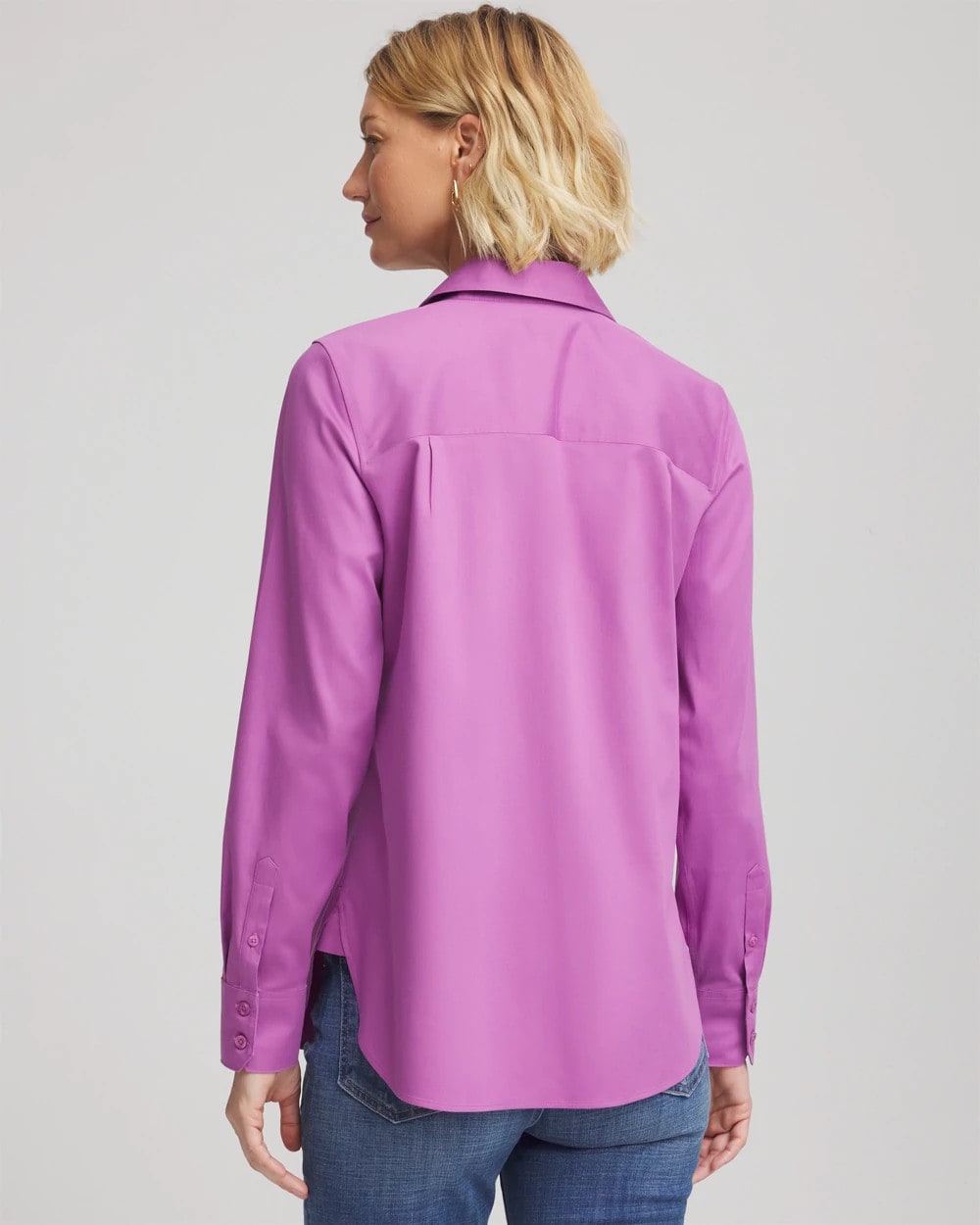 Chico's No Iron™ Stretch-Sateen Shirt