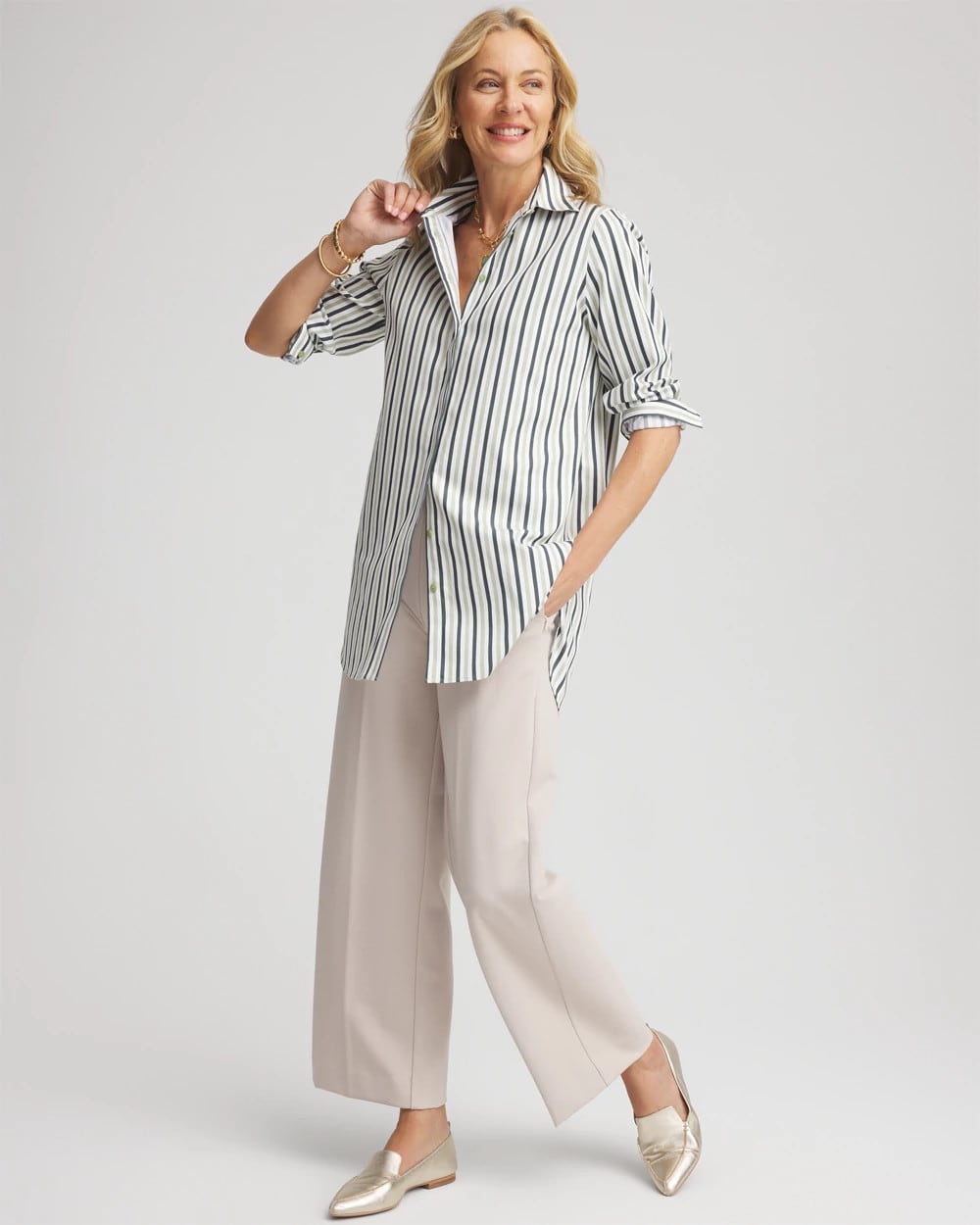 Chico's No Iron™ Striped Shirt