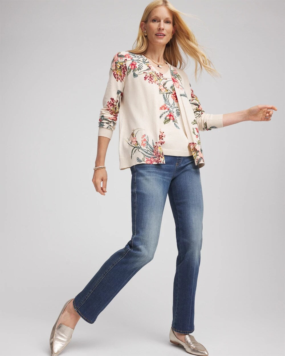 Chico's Pull-On Straight Jeans