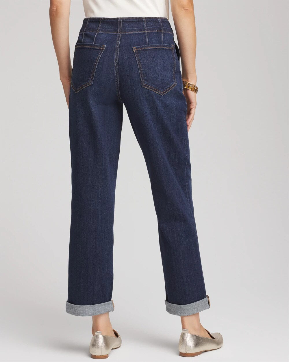 Chico's Pull-On Boyfriend Cropped Jeans