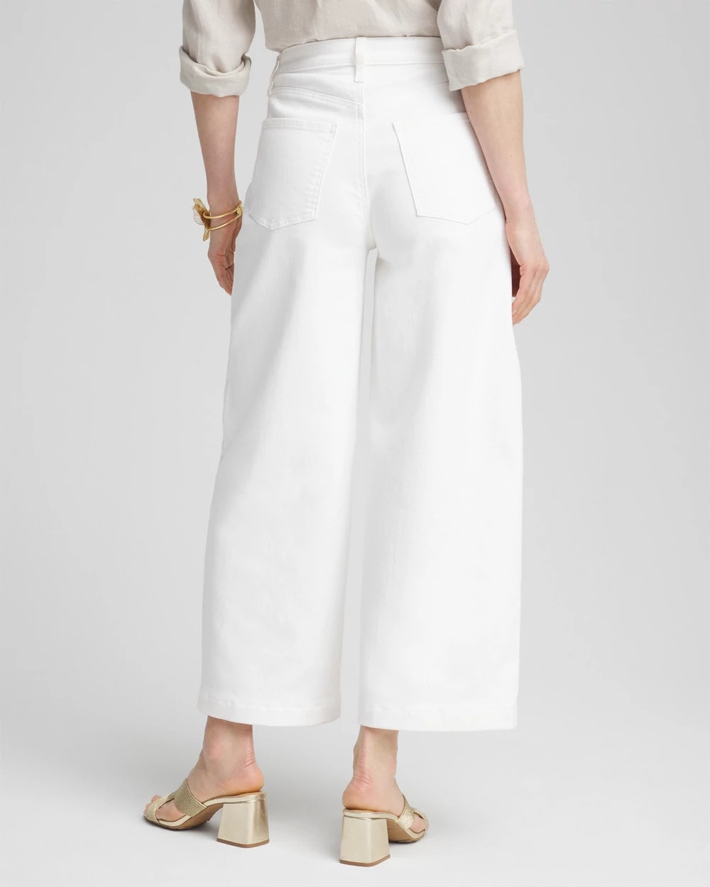 Chico's So Slimming® High-Rise Wide Cropped Jeans