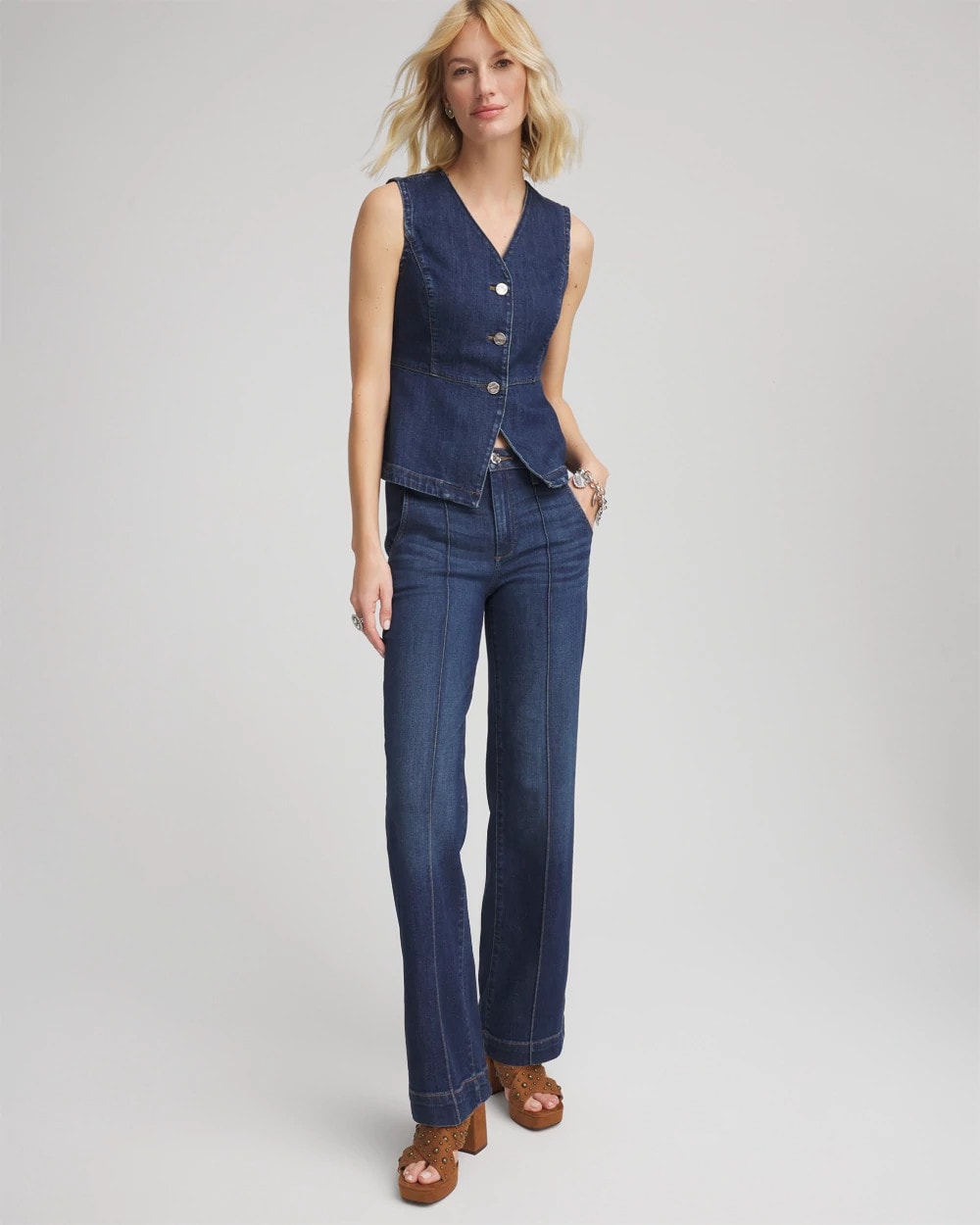 Chico's High-Rise Straight Fit Jeans