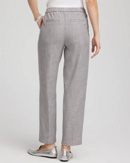 Chico's Shimmer Straight Tapered Ankle Pants