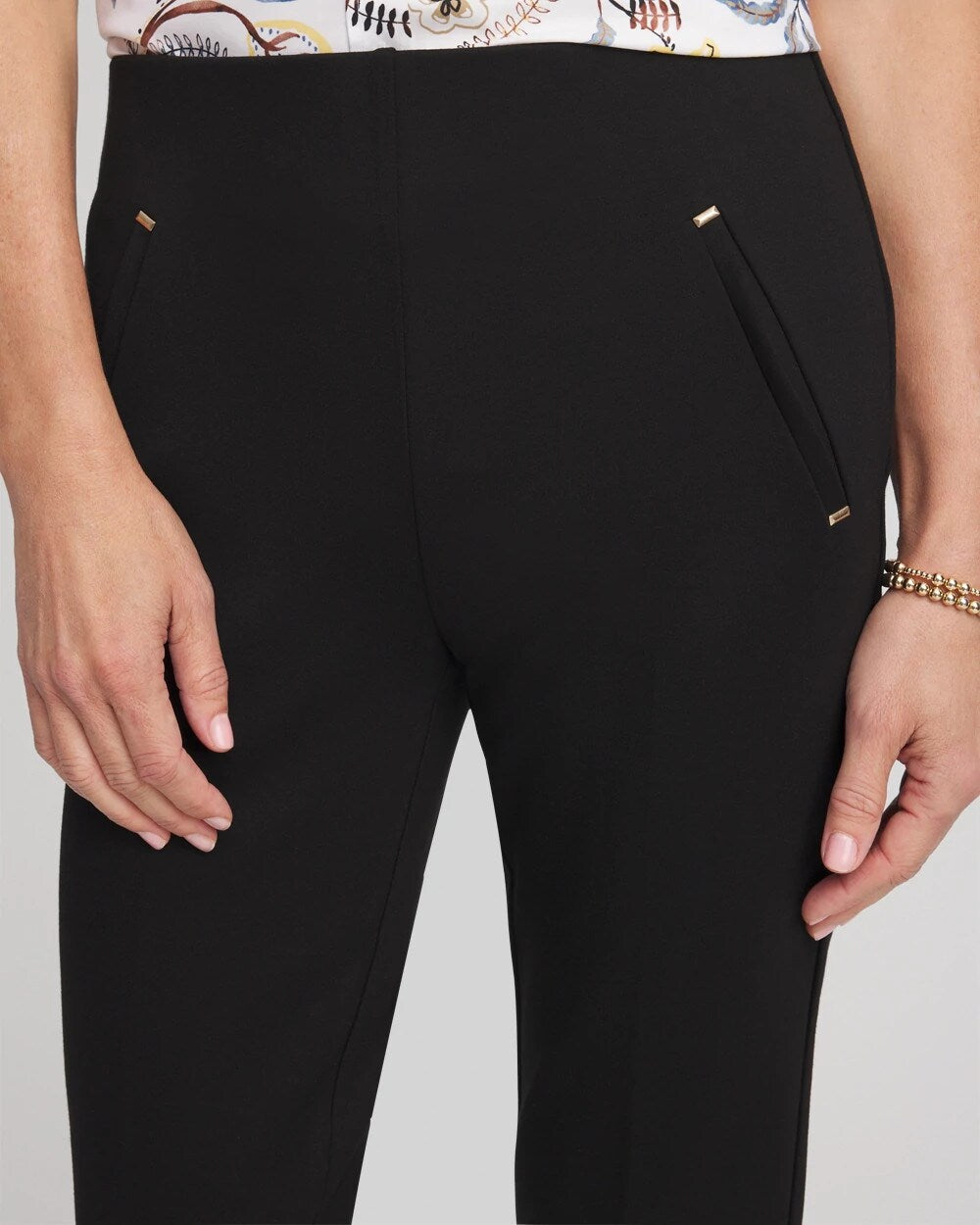 Chico's Juliet Slim Trim Detail Pants