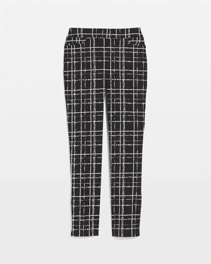 Chico's Brigitte Plaid Slim Ankle Pants