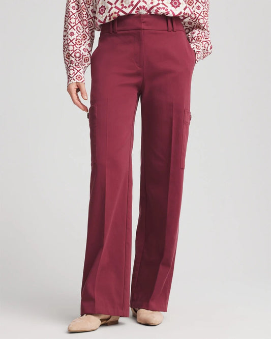 Chico's Sateen Cargo Pants