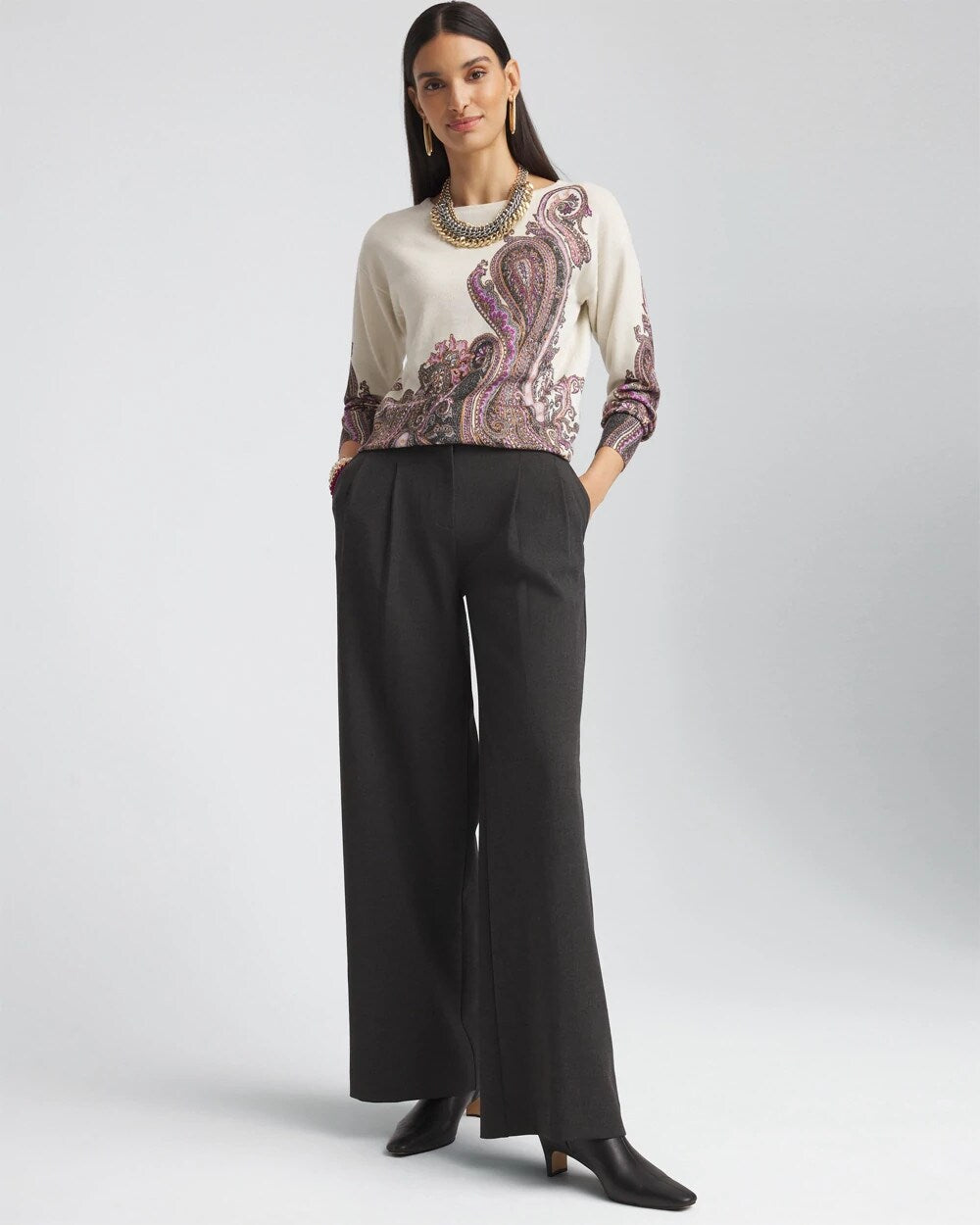 Chico's Pleated Trouser Pants