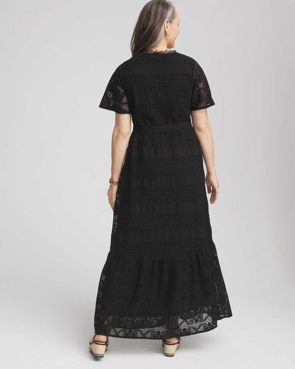Chico's Crochet-Lace Maxi Dress