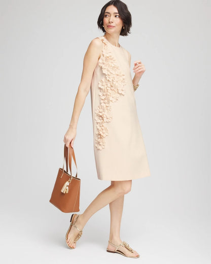 Chico's Appliqué Ponte Knit Dress