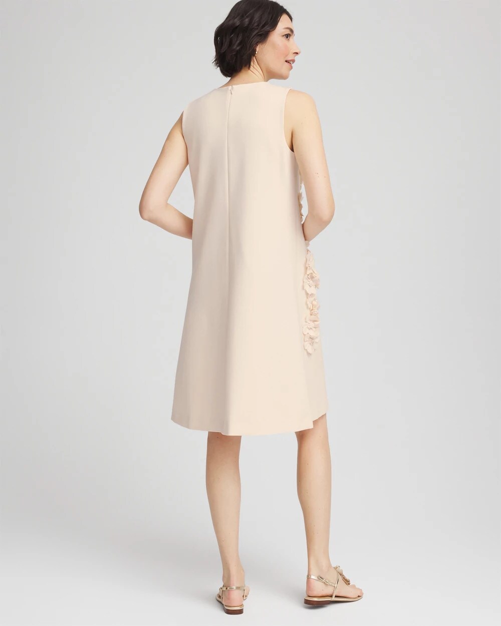 Chico's Appliqué Ponte Knit Dress