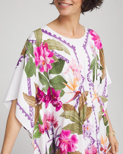 Chico's Island Cinch-Waist Kaftan Dress
