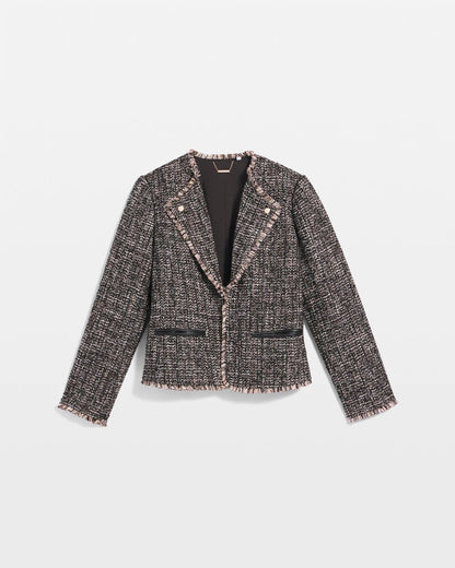 Chico's Tweed Mix Moto Jacket