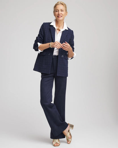Chico's Textured Single-Breasted Knit Blazer