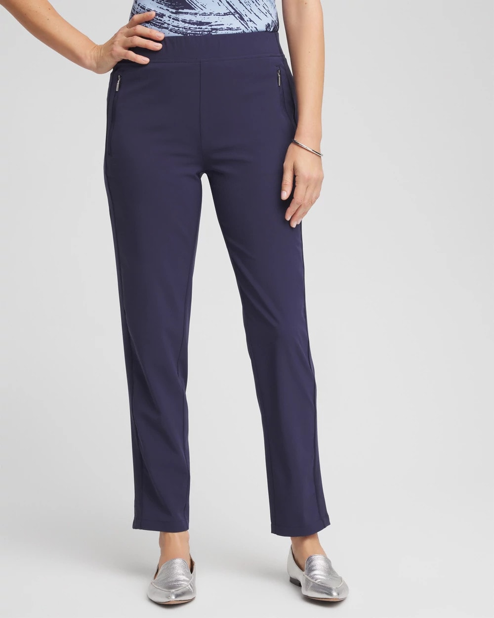 Chico's Zenergy® UPF Rib Mix Ankle Pants