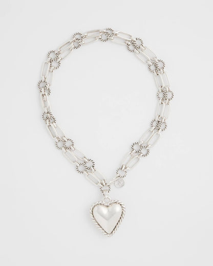 Chico's Heart Twice As Nice Pendant Necklace