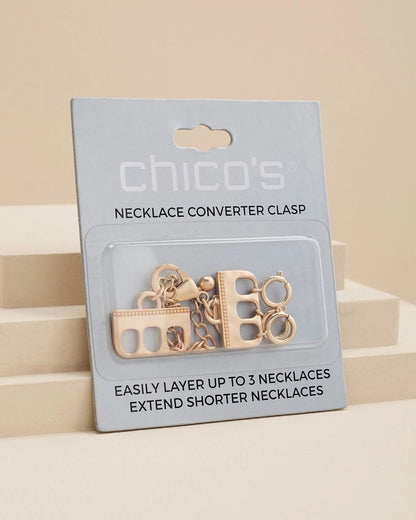 Chico's Goldtone Necklace Converter