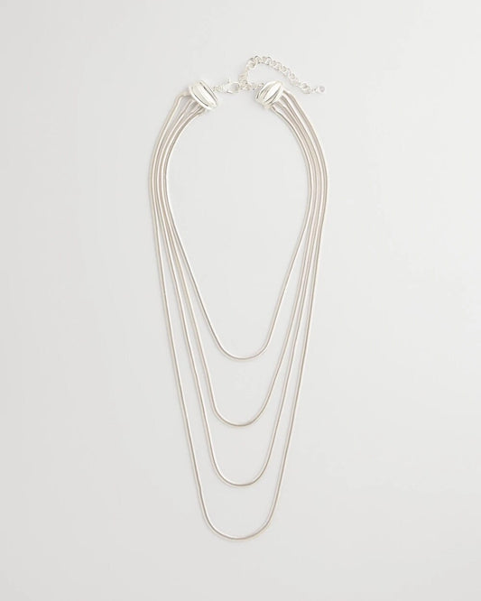 Chico's Multi-Layer Snake Chain Necklace