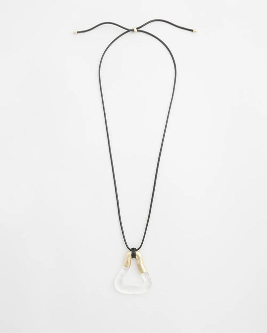 Chico's Adjustable Lucite Pendant Necklace