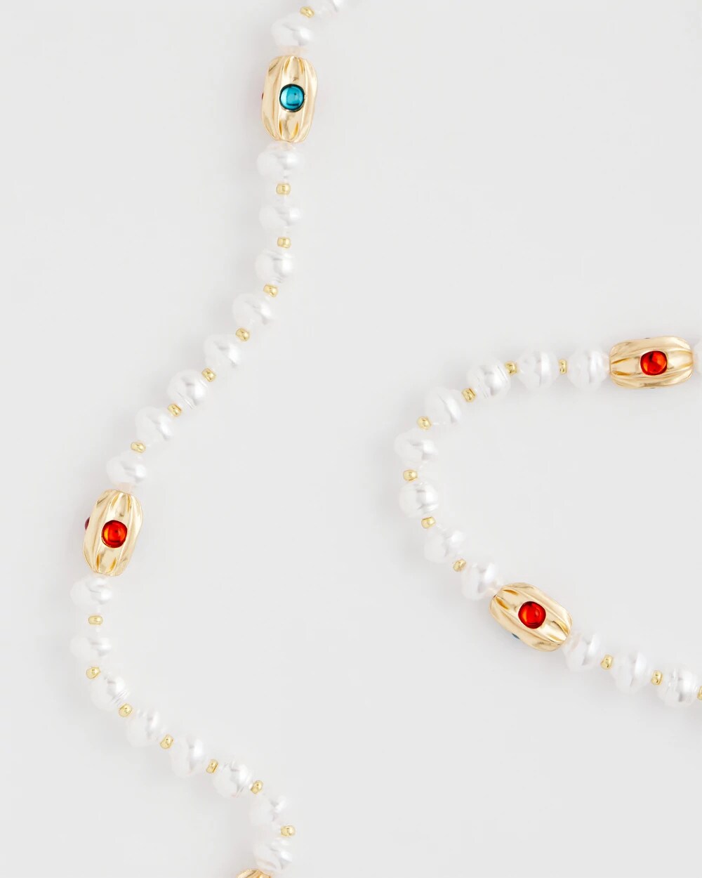 Chico's Goldtone Faux Pearl Single-Strand Necklace
