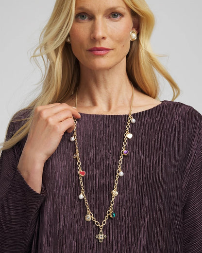 Chico's Adjustable Charm Necklace