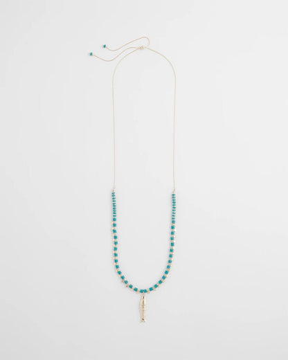 Chico's Turquoise Bead Necklace