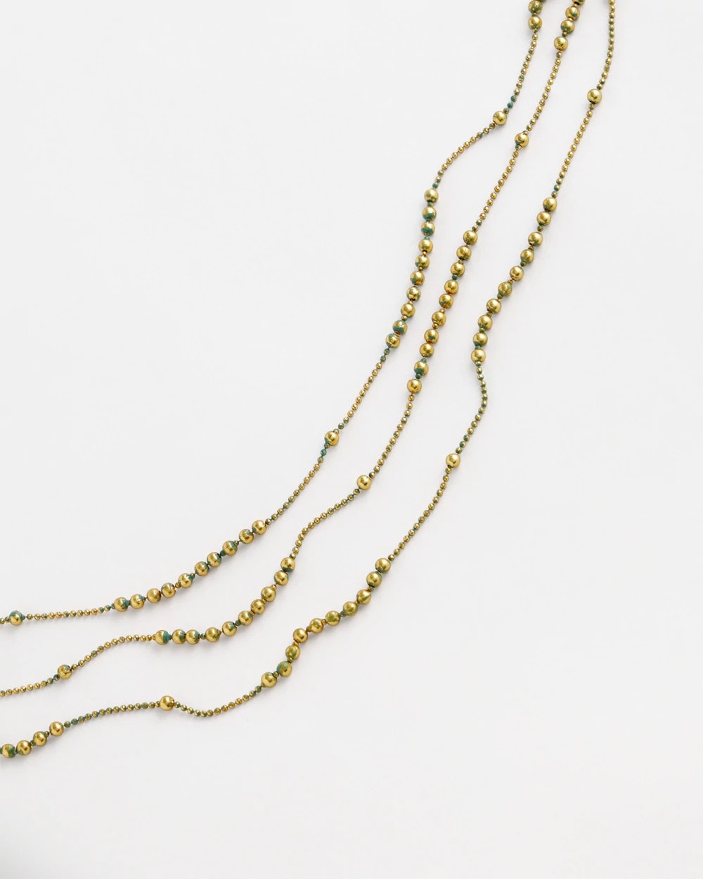 Chico's Multi Strand Gold-Tone Necklace