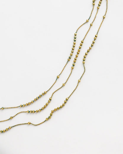 Chico's Multi Strand Gold-Tone Necklace
