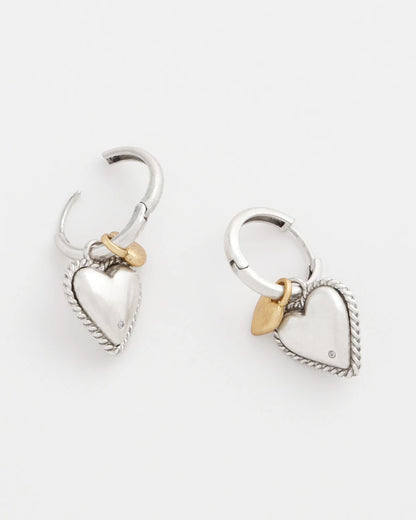 Chico's Heart Charm Earrings