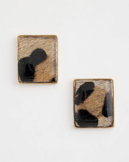 Chico's Chico's Originals Animal Square Stud Earrings