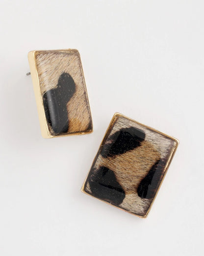 Chico's Chico's Originals Animal Square Stud Earrings