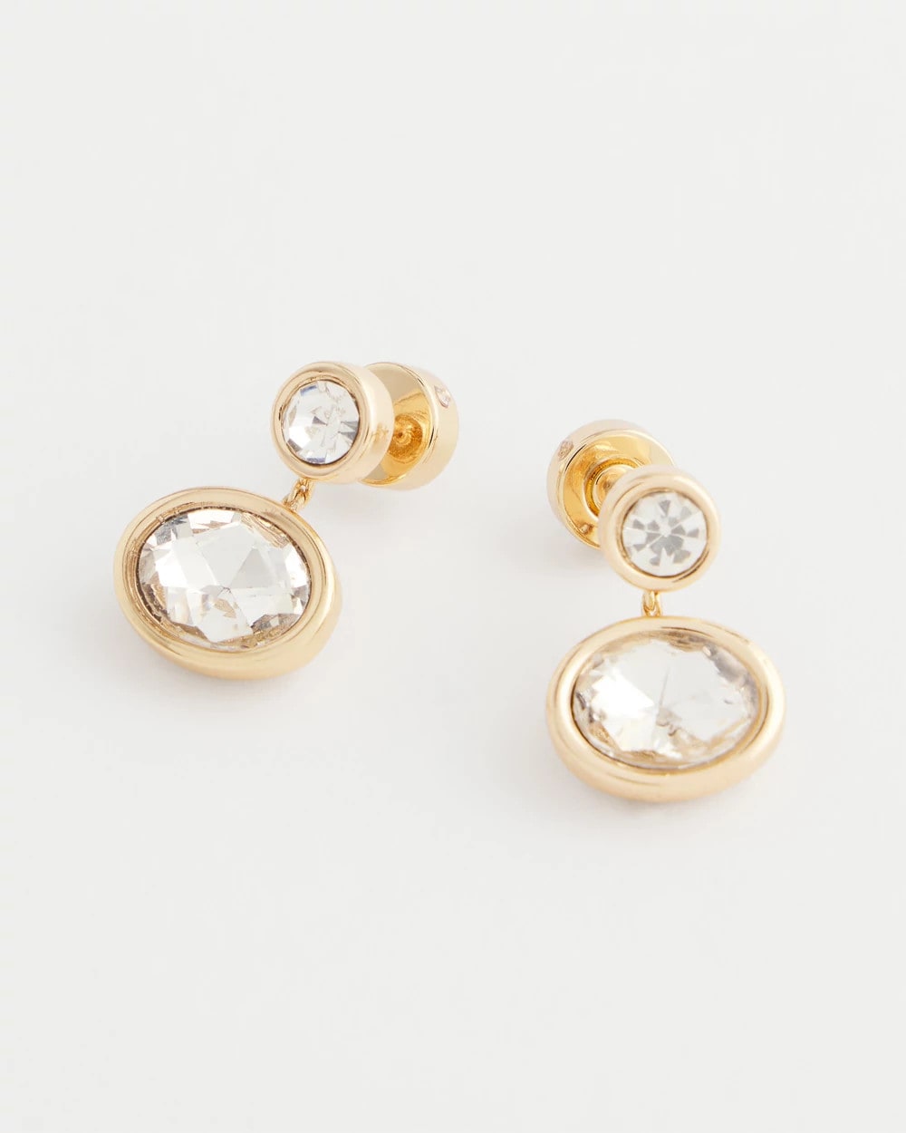 Chico's Goldtone Bezel Stud Earrings