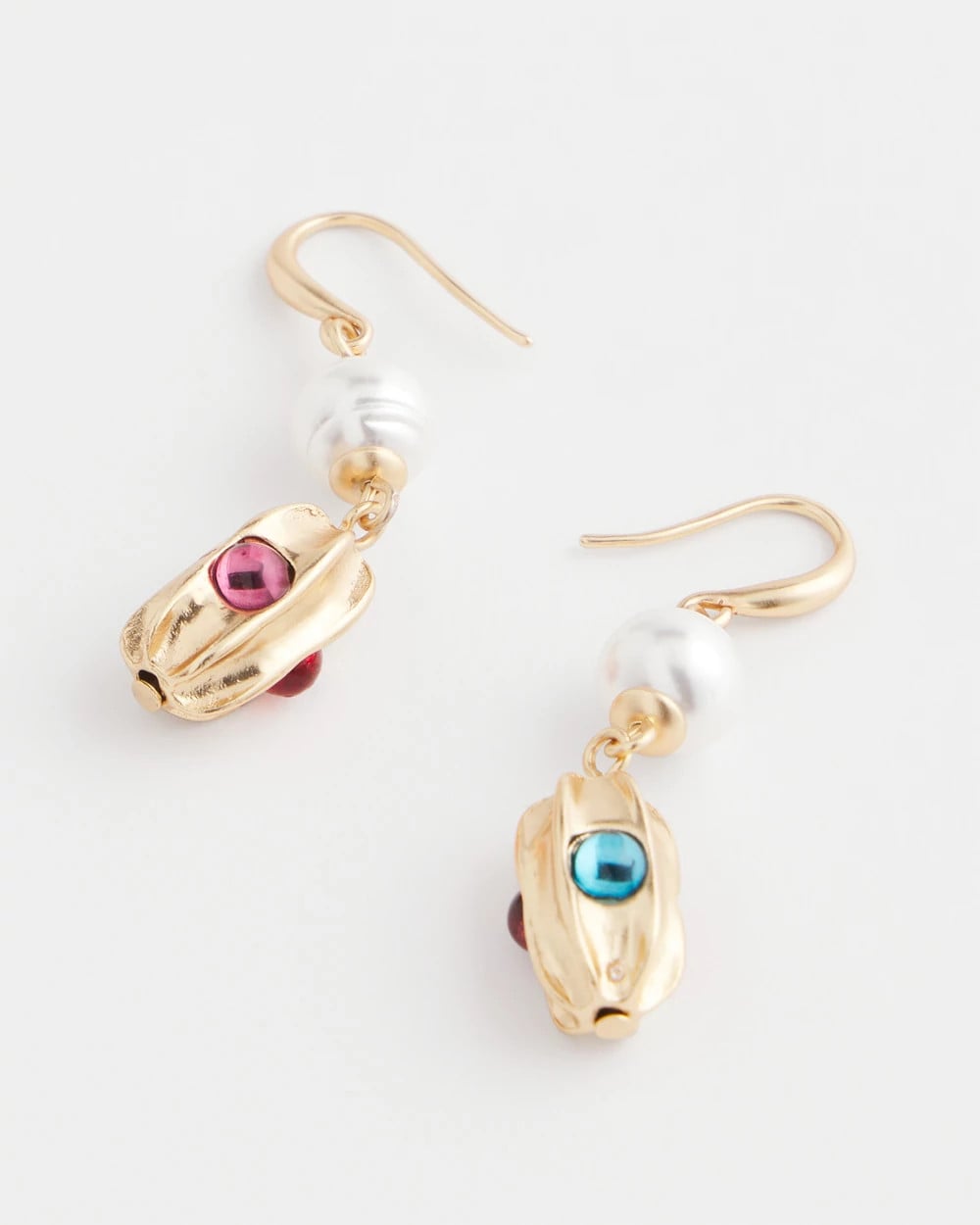 Chico's No Droop® Goldtone Faux Pearl Earrings