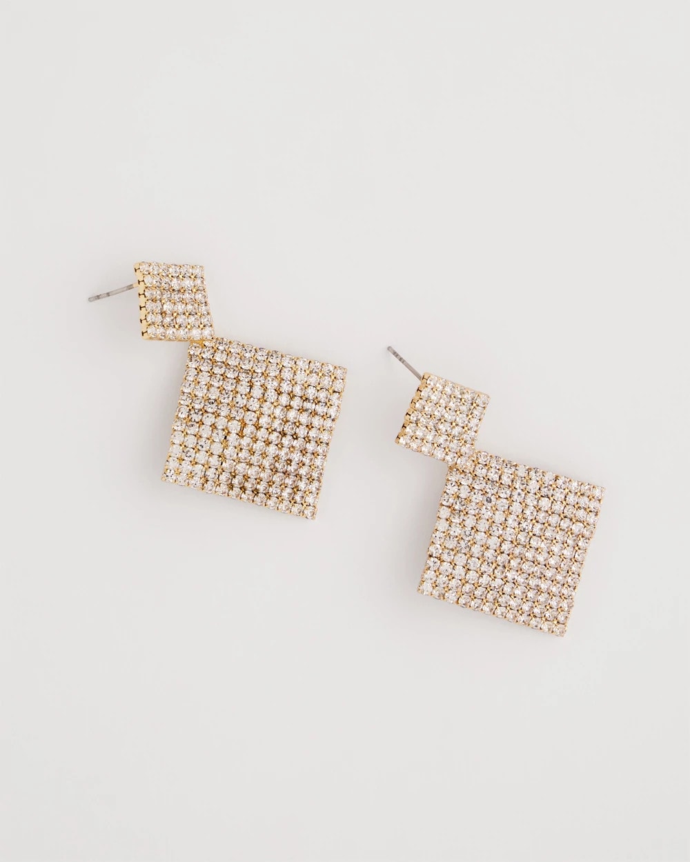 Chico's Curved Crystal Earrings