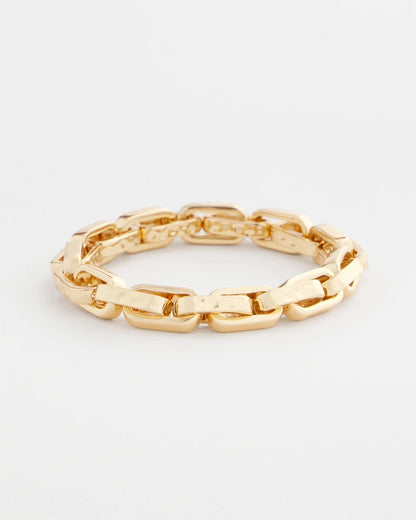 Chico's Gold Link Stretch Bracelet